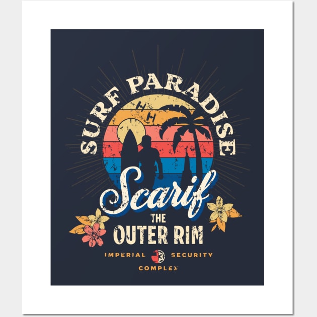 Surf Paradise Scarif Wall Art by sticks and bones vintage